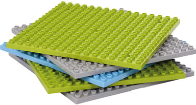 Eduplay bouwplaten grote noppen set van 5 stuks multicolor.