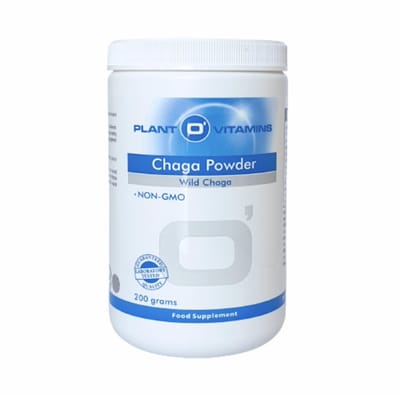 Biologisch Chaga powder 200 gram Plant O'Vitamins