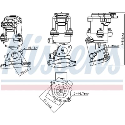 EGR-klep NISSENS 98240