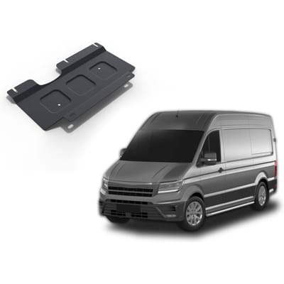 Onderblokbescherming - J&J Automotive - MAN TGE - Staal - Dikte 2 mm - Stuurstangafdekking