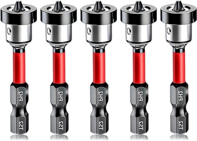Set van 5 Magnetische Schroefbits van 50mm van S2 Legeringstaal voor Handboor en Elektrisch Gereedschap