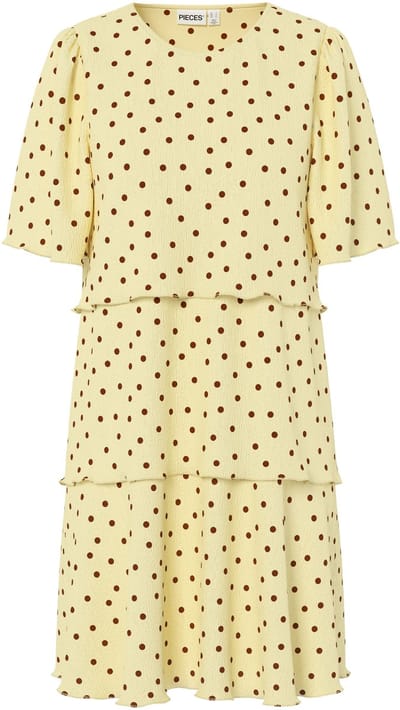 Pieces midi-jurk PCFLORA LAAGJES