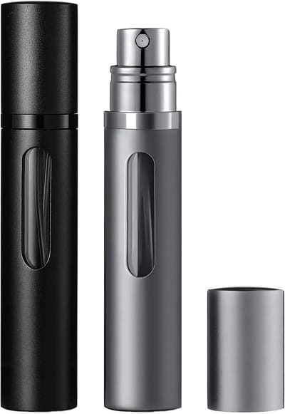 Parfumverstuiver 10 ml, 2 stuks parfumreisflesjes, verstuiversprayflesjes, navulbare en reisformaat parfumflesjes, gemakkelijk na te vullen reisverstuivers voor mannen en vrouwen