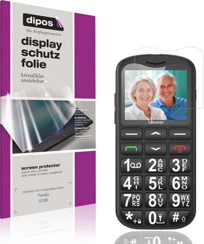 dipos – 4x Beschermfolie geschikt voor Tosaju G180 | Krasbestendige & heldere Screenprotector Ultra-Thin