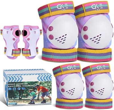 Knie- en elleboogbescherming Set voor Kinderen 3-8 Jaar voor Skaten en Fietsen