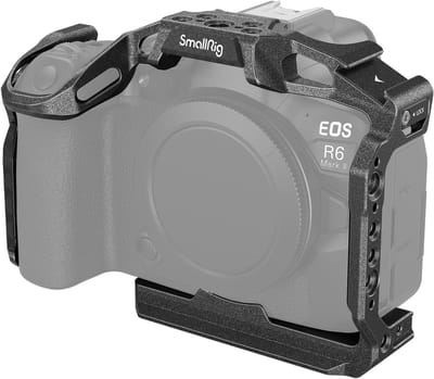 Camera Cage voor Canon R6 Mark II met Snelle Ontgrendelplaat, Koudschuh en Meerdere Draadgaten voor Videoproductie