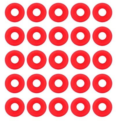 Dailygoods- Siliconen Pakking 25-delige Set - Flip-top Afdichtingen - Grolsch Flessen - Veilig en Duurzaam - Perfect voor Zelfgemaakt Bier - Rood - Flesafdichting