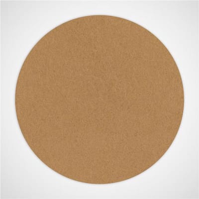 Ronde vilt onderzetter - Lichtbruin (Camel) - 6 stuks - Ø 9,5 cm - Glas onderzetter - Cadeau - Woondecoratie - Woonkamer - Tafelbescherming - Onderzetters Voor Glazen - Keukenbenodigdheden - Woonaccessoires - Tafelaccessoires
