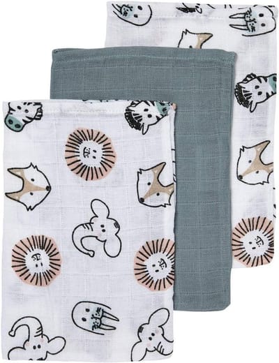 Hydrofiele Washandjes 3-Pack – Zacht en Comfortabel voor Baby's