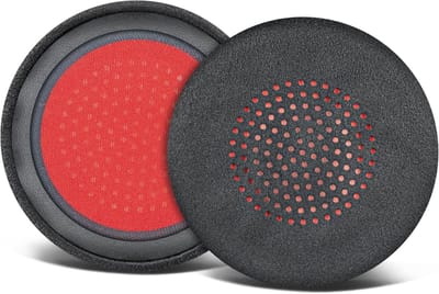 Vervangende Micro Suede Oorkussens voor Plantronics Voyager en Poly BlackWire, Comfortabele Earpads voor Langdurig Gebruik en Geluidsisolatie