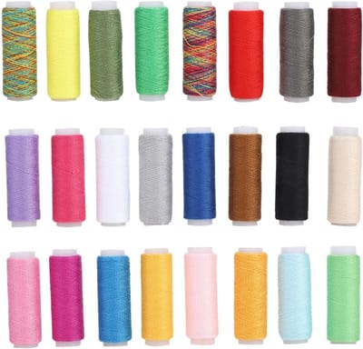 24 Kleuren Gewaxed Draad voor DIY Creatieve Projecten, Sieraden, Armbanden en Leren Ambachten