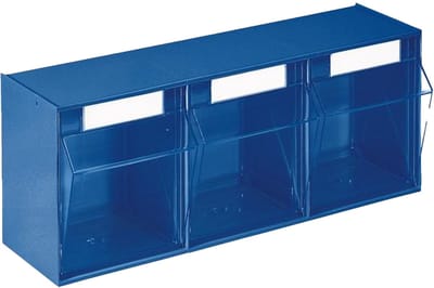Lockweiler Klarsichtmagazijn H 242 x B 600 x D 203 mm blauw - 1500391