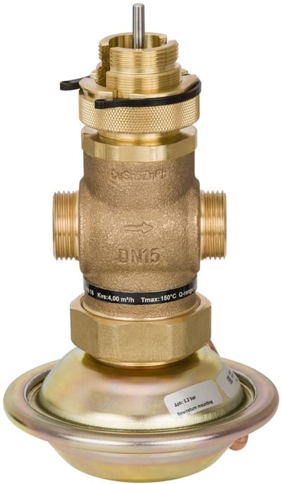 Danfoss Volumestroomregelaar, met Stellantrieb, AVQM DN15, Kvs 1,6, PN16, RG5, G3/4 A, 003H6735