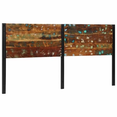 vidaXL - Hoofdeinde - 200 - cm - massief - gerecycled - en - ijzer