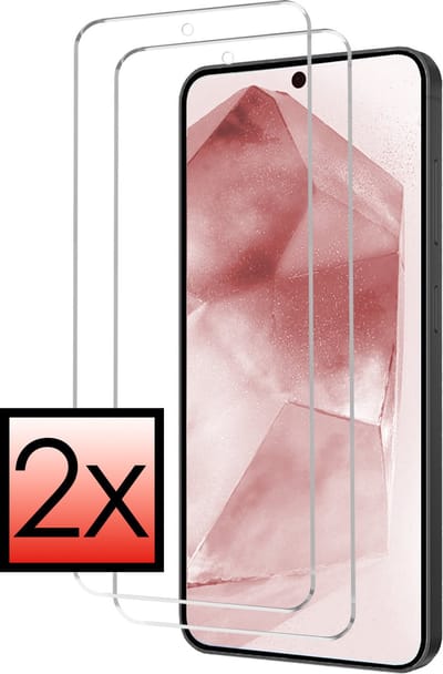 Screenprotector - 2 Stuks - Geschikt voor Samsung Galaxy A55 - Extra Sterk - Beschermglas - Gehard Glas - Tempered Glass - Screen Protector - Bescherm Cover