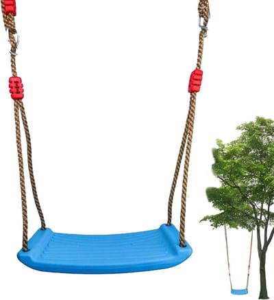 Schommelstoel Kinderen - Buitenschommel Peuterschommel - Buiten Spelen - Verstelbaar Touw - 35.8x16 cm - Veelkleurig