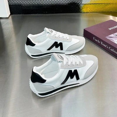 Ademende kleine witte schoenen Damesschoenen Dikke zool Vrijetijdsschoenen Damessneakers 40 zwart