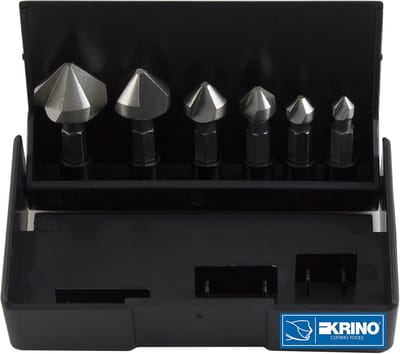 Ontbraamset HSS met zeskantige houder voor staal en metalen - set van 6 stuks