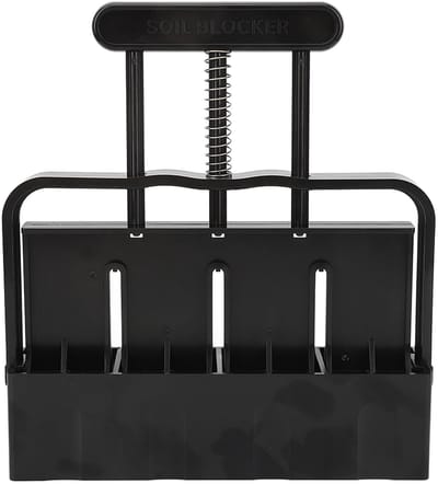 Dailygoods - Soil Block Maker - Grondblokmaker - Handmatig en efficiënt - Zwart - Tuingereedschap - Ideaal voor planten - Geschikt voor jonge boompjes