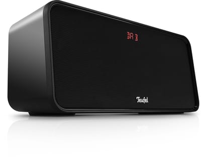 Teufel BOOMSTER 4 - Robuuste 2.1 bluetooth-speaker met DAB+ en FM-radio - Tot 23 uur batterijduur - Spatwaterbescherming, USB-C - Night Black