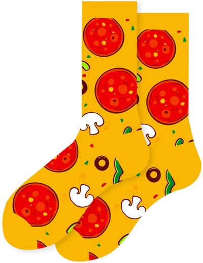 ZOETTT Pizza sokken - Sokken - Leuke sokken - Vrolijke sokken - Food sokken - fastfood sokken - Pizza sokken