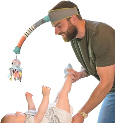 Luier Wissel Helper - Baby Afleiding - Baby Kalmeren - Op Hoofd Gedragen - 0-18 Maanden - Multicolor