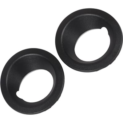 2PCS Cache d'anneau de phare antibrouillard de pare-chocs avant 51113400912 Noir Remplacement pour X3 E83 2004‑2006 black