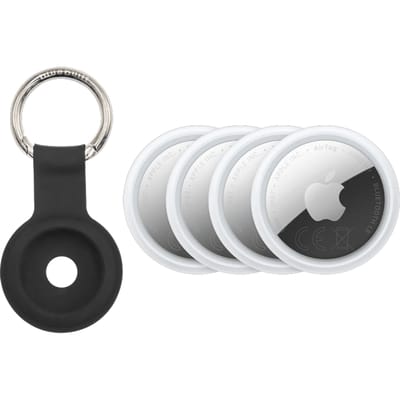 Apple AirTag 2 (4-Pack) + BlueBuilt Apple AirTag Sleutelhanger