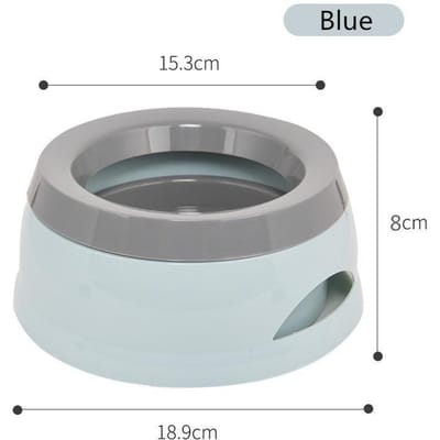 Reisautokom Antislip Spatwaterdichte Hondenkom Drijvende Niet-bevochtigende Mond Kattenkom Voerbak Plastic Draagbaar Puppy Accessoires