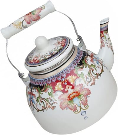 Emaille ketel Emaille fluitketel Waterkokende container Keramische kan Koffieketel Pot Verwarming Theepotten Koffiepot voor op de camping Geëmailleerde theeketel Inductie keramische pot