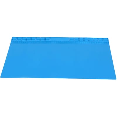 Tapis de Soudure Extra Large 27.6x15.7in Tampon de Banc de Travail en Silicone Surdimensionné Résistant à la Chaleur pour Réparation Électronique de Téléphone Ordinateur Portable bleu