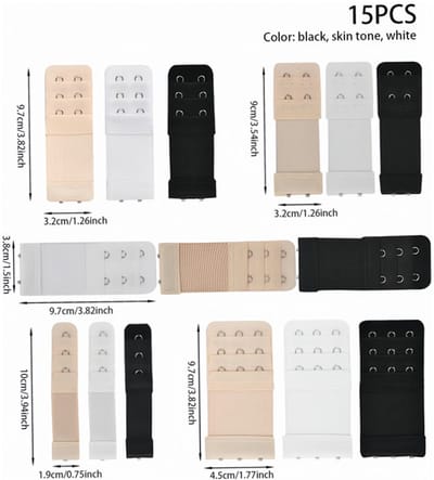 Verlengstuk voor beha, verlengstuk, beha-verlenger, elastische verlenghaakband, nylon beha-bandverlengers voor vrouwen, meerdere maten beschikbaar,Stijl 21