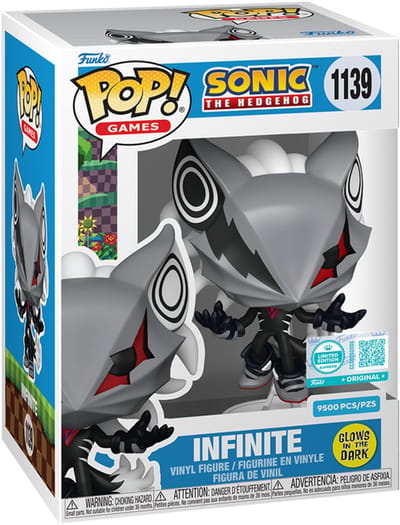 Funko Pop! Games: Sonic the Hedgehog - Infinite (Glow in the Dark) #1139 Supreme Exclusive (9500 PCS Limited)