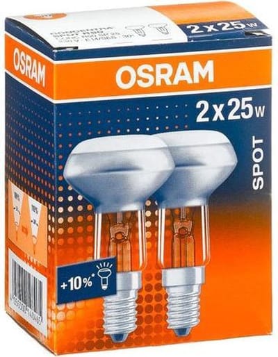Osram 25W R50 30° E14 Gloeilamp - Dimbaar - Kleine Fitting - Duopack