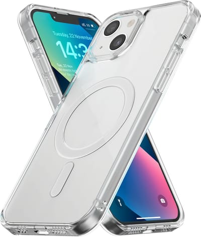 Hoesje - Geschikt voor iPhone 13 - Transparant - Geschikt voor MagSafe – Slank - Shock proof hoes