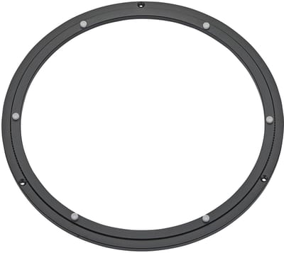 Aluminium draaikrans zwart Ø 391 mm belastbaar tot 100 kg, draaikrans robuust, kogelgelagerd, roestvrij Draaiplateau voor draaiplateaus