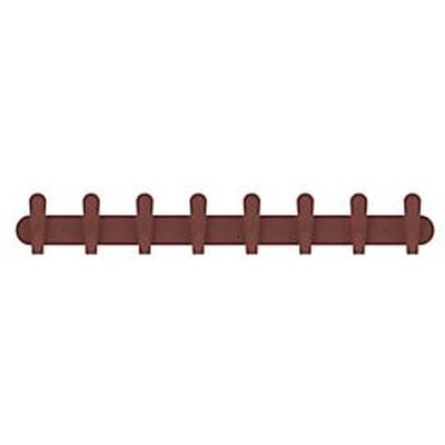 Wandkapstok Functionals KROK HJH 90 Maroon Red, 16 haken, tot 10 kg, B 900 mm, staal en kunststof, rood