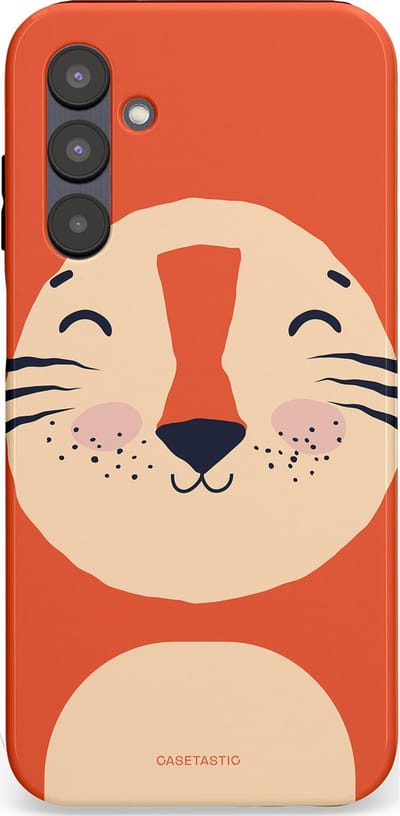 Casetastic hoesje geschikt voor Samsung Galaxy A25 - Dubbellaagse bescherming - Knuffelkopjes tijger - Fashion Case - Terracotta Zand
