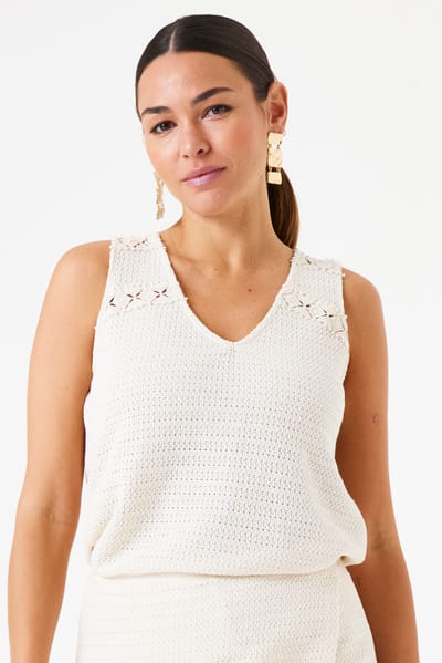 Gehaakte Mouwloze Top Dama Garcia F50022