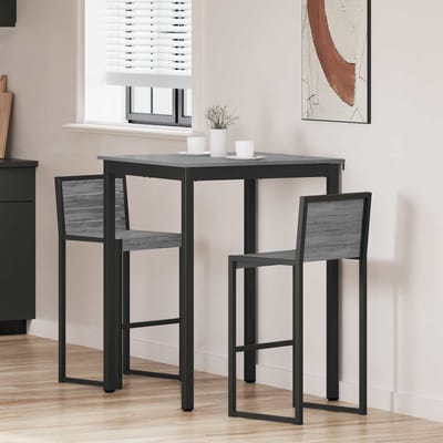 vidaXL - Staande - Bartafel - Bewerkt - hout - Vierkant