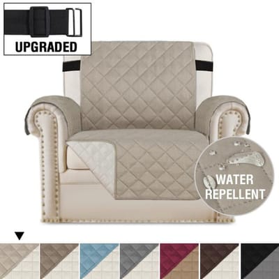 Waterdichte Relaxbankhoes Wasbare Gewatteerde Bankhoezen Voor Woonkamer Antislip Fauteuilhoezen 1 /2 /3 /4 Zits Woondecoratie 1seat kaki