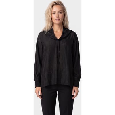ARKET Issie Anorak Blouse Black Maat: 36 | Longsleeves Outlet | Dames | Zwart
