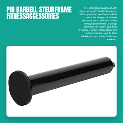 Dailygoods- Steunframe Roestvrij Staal - Gewichthefhouder - Fitnessapparatuur - Accessoires - 3 Maten - Dikke Afdekking