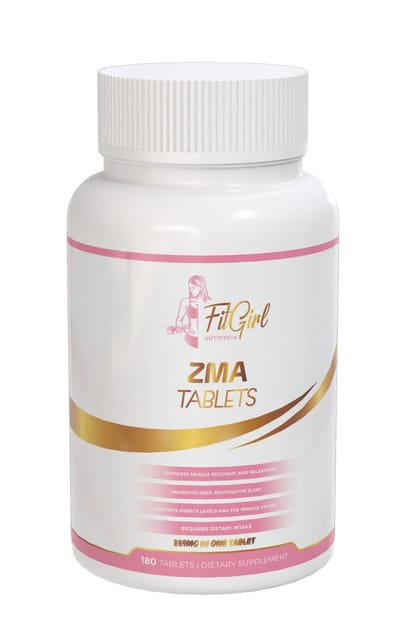 FitGirl Nutrition | ZMA 250mg | 180 tabletten 90 servings | met Magnesium Citrate | Zinc Lactate | Supplement | Nutriworld.eu
