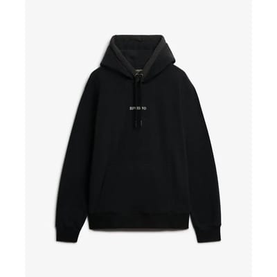 Superdry Micro Logo Fleece Hoodie Heren - Maat XL