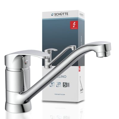 SCHÜTTE Cellino Keukenkraan voor Waterverwarmer met vrije Uitloop - lage Druk - Mengkraan - Lage, Draaibare Uitloop - Chroom