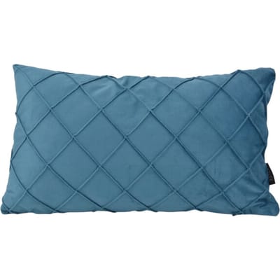 NOVÉE Velvet cross petrol kussenhoes | 30x50 cm | velvet/polyester