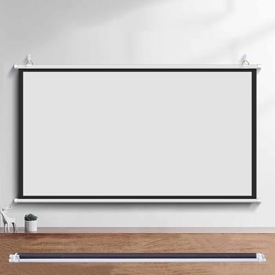 Projectorscherm Wit - Beeldwand Handmatig - Thuisbioscoop Creëren - Anti-kreuk Materiaal - 60 Inch 16:9 - Wit