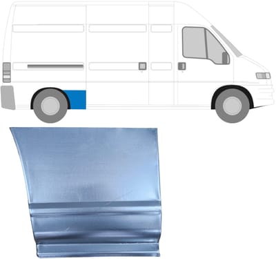 Reparatiepaneel achterspatbord voor Peugeot Boxer 1994-2006 / Rechts