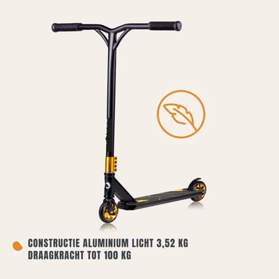 QIN® Stuntstep Jongen - Stuntstep Volwassenen - Voor Jongesn en Meisjes - Zwart - 67cm x 11cm x 84cm